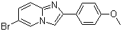 结构式 CAS# 452967-40-7, 6-溴-2-(4-甲氧基苯基)咪唑并[1,2-a]吡啶