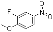 2-氟-4-硝基苯甲醚分子结构 (CAS 455-93-6)
