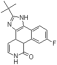 structure of CAS# 457081-03-7, CMP 6;2-(1,1-Dimethylethyl)-9-fluoro-1,6-dihydro-7H-benz[h]imidazo[4,5-f]isoquinolin-7-one