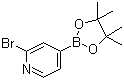 2-Bromopyridine-4-boronic acid pinacol ester molecular structure (CAS 458532-82-6)
