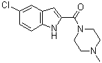 (5-Chloro-1H-indol-2-yl)(4-methylpiperazin-1-yl)methanone molecular structure (CAS 459168-41-3)