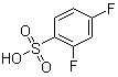 2,4-Difluorobenzenesulfonic acid molecular structure (CAS 46020-63-7)