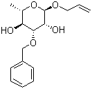 Allyl 3-O-benzyl-alpha-L-rhamnopyranoside molecular structure (CAS 460745-20-4)