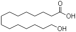 15-羟基十五烷酸分子结构 (CAS 4617-33-8)