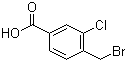4-Bromomethyl-3-chlorobenzoic acid molecular structure (CAS 467442-07-5)