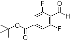 3,5-Difluoro-4-formylbenzoic acid 1,1-dimethylethyl ester molecular structure (CAS 467442-12-2)