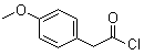 结构式 CAS# 4693-91-8, (4-甲氧基苯基)乙酰氯