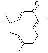 (2E,6E,10E)-2,6,9,9-Tetramethyl-2,6,10-cycloundecatrien-1-one molecular structure (CAS 471-05-6)