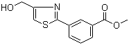 3-[4-(羟甲基)噻唑-2-基]苯甲酸甲酯分子结构 (CAS 473538-10-2)