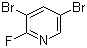 3,5-Dibromo-2-fluoropyridine molecular structure (CAS 473596-07-5)