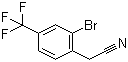 structure of CAS# 474024-36-7, 2-Bromo-4-(trifluoromethyl)phenylacetonitrile