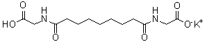Potassium azeloyl diglycinate molecular structure (CAS 477773-67-4)