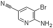 structure of CAS# 477871-32-2, 2-Amino-3-bromo-5-cyanopyridine;6-Amino-5-bromonicotinonitrile