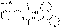 N-[(9H-Fluoren-9-ylmethoxy)carbonyl]-2-nitro-D-phenylalanine molecular structure (CAS 478183-70-9)