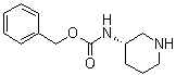 结构式 CAS# 478646-33-2, (S)-哌啶-3-氨基甲酸苄酯