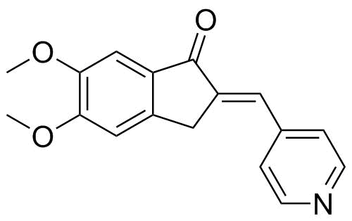 5,6-Dimethoxy-2-(pyridine-4-yl)methylene-indan-1-one molecular structure (CAS 4803-74-1)