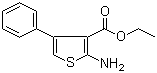 Ethyl 2-amino-4-phenylthiophene-3-carboxylate molecular structure (CAS 4815-36-5)