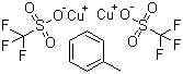 Copper(I) trifluoromethanesulfonate toluene complex molecular structure (CAS 48209-28-5)