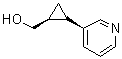 结构式 CAS# 484654-44-6, (1R,2S)-rel-2-(3-吡啶基)环丙烷甲醇