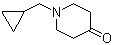 结构式 CAS# 49682-96-4, 1-(环丙基甲基)哌啶-4-酮