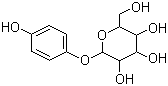 structure of CAS# 497-76-7, Arbutin;4-Hydroxyphenyl-beta-D-glucopyranoside; p-Arbutin