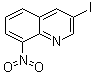 结构式 CAS# 497084-46-5, 3-碘-8-硝基喹啉