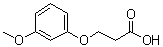 结构式 CAS# 49855-03-0, 3-(3-甲氧基苯氧基)丙酸