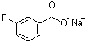Sodium 3-fluorobenzoate molecular structure (CAS 499-57-0)