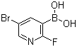 structure of CAS# 501435-91-2, 5-Bromo-2-fluoro-3-pyridylboronic acid;5-Bromo-2-fluoropyridine-3-boronic acid