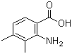 2-Amino-3,4-dimethylbenzoic acid molecular structure (CAS 50419-58-4)