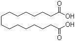 Hexadecanedioic acid molecular structure (CAS 505-54-4)