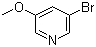 结构式 CAS# 50720-12-2, 3-溴-5-甲氧基吡啶