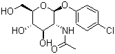 4-Chlorophenyl 2-(acetylamino)-2-deoxy-beta-D-glucopyranoside molecular structure (CAS 50730-05-7)