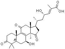 Ganoderic acid LM2 molecular structure (CAS 508182-41-0)