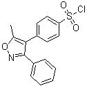 4-(5-Methyl-3-phenyl-4-isoxazolyl)benzenesulfonyl chloride molecular structure (CAS 509074-26-4)