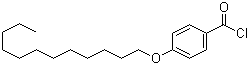 结构式 CAS# 50909-50-7, 4-十二烷氧基苯甲酰氯; 对十二烷氧基苯甲酰氯