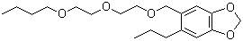 structure of CAS# 51-03-6, Piperonyl butoxide;2-(2-Butoxyethoxy)ethyl 6-propylpiperonyl ether; 4,5-Methylenedioxy-2-propylbenzyldiethyleneglycol butyl ether; PBO