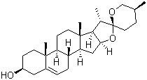 结构式 CAS# 512-06-1, 薯蓣皂苷元