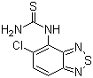 结构式 CAS# 51323-05-8, N-(5-氯-2,1,3-苯并噻二唑-4-基)硫脲