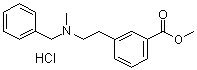 3-(2-Benzyl(methyl)aminoethyl)benzoic acid methyl ester hydrochloride molecular structure (CAS 51352-87-5)