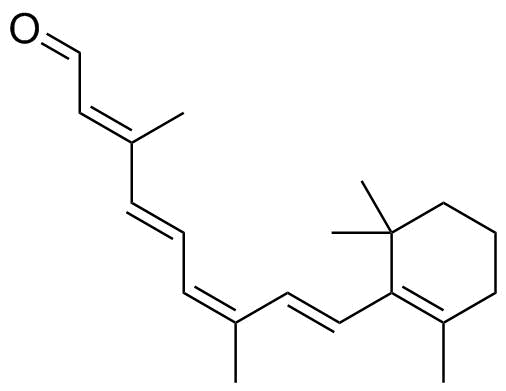 9-Cis-Retinal molecular structure (CAS 514-85-2)
