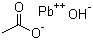Lead acetate basic molecular structure (CAS 51404-69-4)