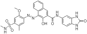 颜料红 185分子结构 (CAS 51920-12-8)