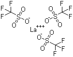 结构式 CAS# 52093-26-2, 三氟甲磺酸镧(III)
