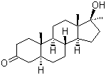 结构式 CAS# 521-11-9, 美雄诺龙; 加氢甲基睾酮; 17b-羟基-17a-甲基-5a-雄甾烷-3-酮