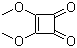 结构式 CAS# 5222-73-1, 3,4-二甲氧基-3-环丁烯-1,2-二酮; 方酸二甲酯