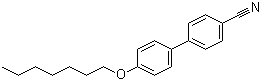 structure of CAS# 52364-72-4, 4'-Heptyloxy-4-cyanobiphenyl;4'-(Heptyloxy)[1,1'-biphenyl]-4-carbonitrile
