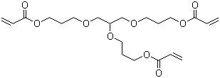 Glycerine propoxylate triacrylate molecular structure (CAS 52408-84-1)