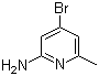 4-Bromo-6-methyl-2-pyridinamine molecular structure (CAS 524718-27-2)
