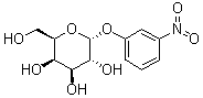 结构式 CAS# 52571-71-8, 3-硝基苯基 alpha-D-半乳糖苷
